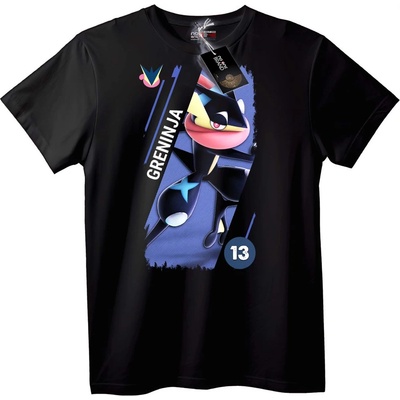 NOONEBRAND Тениска Greninja Pokémon - L, Black