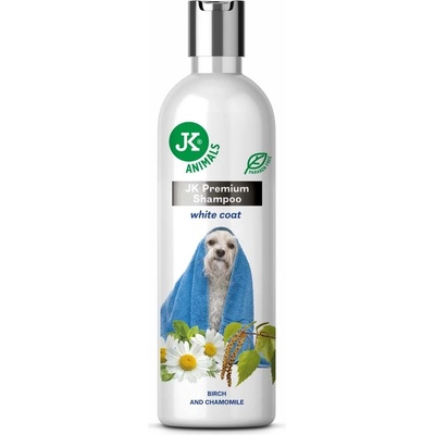 JK ANIMALS, Prémiový šampon pro světlou srst se zjemňujícími účinky, 250 ml