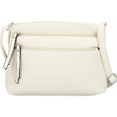 Stylová dámská koženková crossbody kabelka Lumi béžová