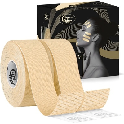 CureTape Beauty 2, kosmetický tejp 2 ks béžový 5 cm x 5 m – Zbozi.Blesk.cz