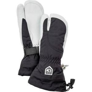 Hestra Дамски ръкавици Hestra Women's Heli Ski 3 Finger Gloves - Black / Offwhite - размер 6 (EU) (202-2118-0612)