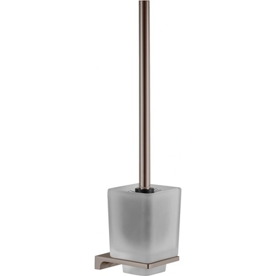 RAV Slezák WC štětka miska sklo NIL METAL GREY lesklá