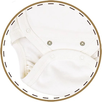 Bio Baby Бебешко боди прегърни ме от органичен памук, Екрю (97218101)