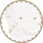 Bio Baby Бебешко боди прегърни ме от органичен памук, Екрю (97218101)