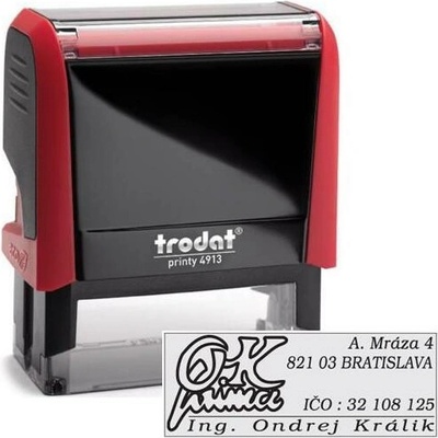 Trodat Printy 4913 58x22mm odtlačok modrý
