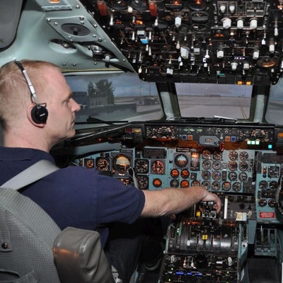 Let v reálném simulátoru McDonnell Douglas DC-9 Liberec