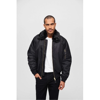 Urban Classics MA2 jacket Fur Collar Black