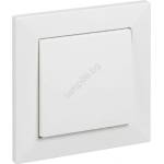 Legrand - Еднополюсен бутон № 1/0 с рамка SUNO в бял цвят (LR0089A)