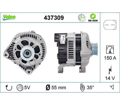 Alternátor VALEO 437309