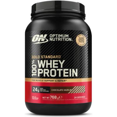 Optimum Nutrition 100% Whey Gold Standard 768 g шоколадов лешник