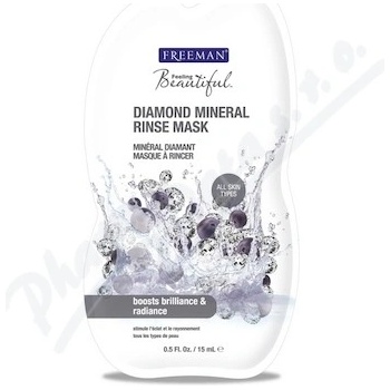 Freeman Feeling Beautiful pleťová maska pro mastnou pleť Diamond Mineral Rinse Mask 15 ml