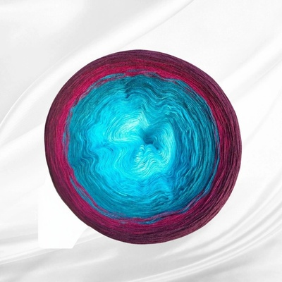 Příze Alize, s.r.o. Barevné klubíčko Rosie Harmony 1500m/3N - Aurora borealis NEW