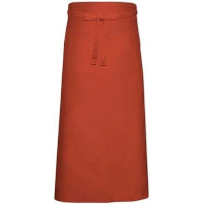 Link Kitchen Wear Bistro zástěra s přední kapsou X968T Terracotta Pantone 4840 100x100cm