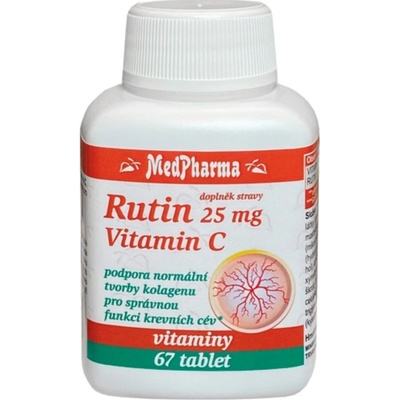 MedPharma Rutin 25 mg + Vitamín C 67 kapsúl