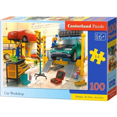 Castorland Пъзел Castorland от 100 части - Автокъща (B-111206)