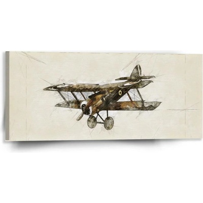 Sablio Obraz Historický dvouplošník Vintage - 110x50 cm