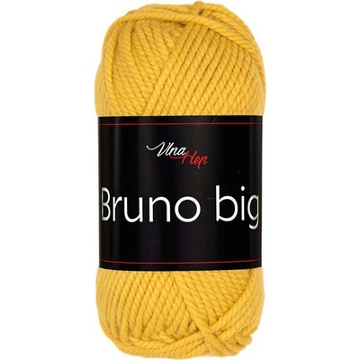 Vlna - Hep příze Bruno Big 405 hořčicově žlutá