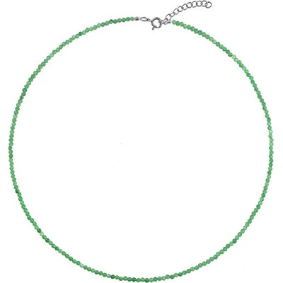 Again Jewelry Korálkový náhrdelník zo smaragdu AJKNA006