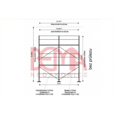 Comipont Kostka lešení 24,3 m²