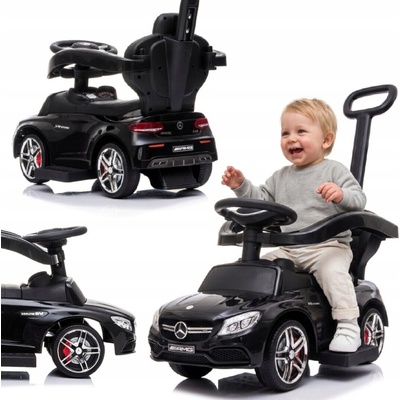 Baby Mix Odrážedlo s vodící tyčí Mercedes Benz AMG C63 Coupe černá