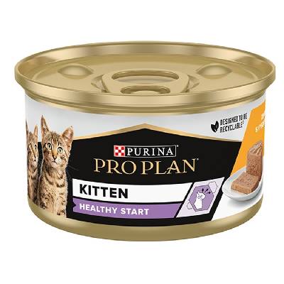 Purina Pro Plan Pro Plan Cat Kitten konzerva 85 g - kuře v paštice