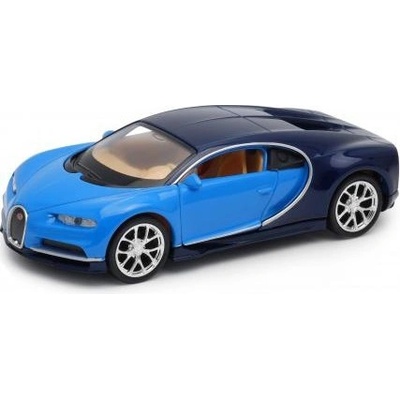Welly Bugatti Chiron model modrá 1:34