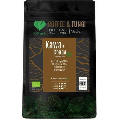 BeOrganic Káva Arabica mletá + Chaga BIO 252 g