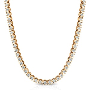 SAVICKI Тенис колие 585, бели диаманти 6.900ct 3.8 мм 42 см
