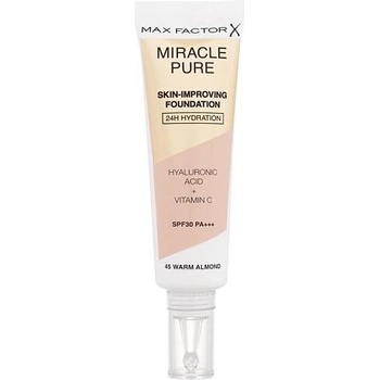 Max Factor Miracle Pure Skin dlouhotrvající make-up SPF30 45 Warm Almond 30 ml