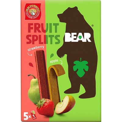 BEAR Fruit splits jahoda a jablko 5 x 20 g – Zboží Dáma