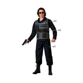 BigBuy Carnival Маскировъчен костюм за възрастни Полицай Размер M/L 134ebc