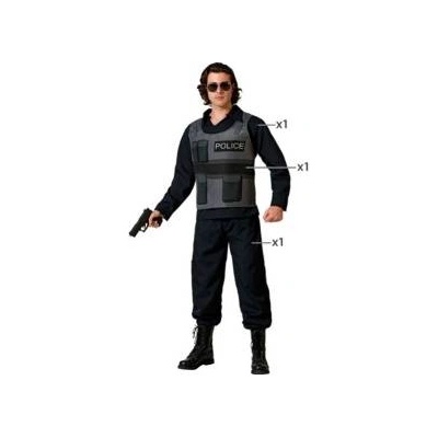 BigBuy Carnival Маскировъчен костюм за възрастни Полицай Размер M/L 134ebc