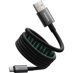 Baseus - Кабел за данни Tungsten Gold (P10319805111-02) - Type-C към USB, Супер бързо зареждане, 100W, 480Mbps, 1m - Черен