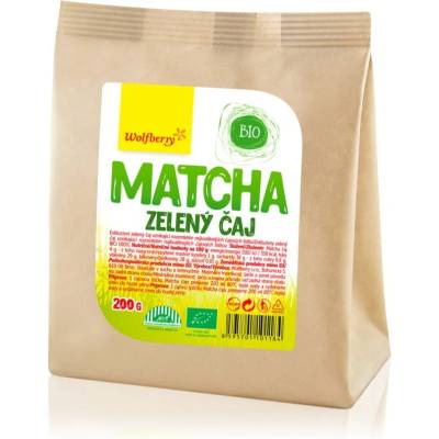 Wolfberry Matcha čaj BIO zelený čaj v BIO kvalitě 200 g