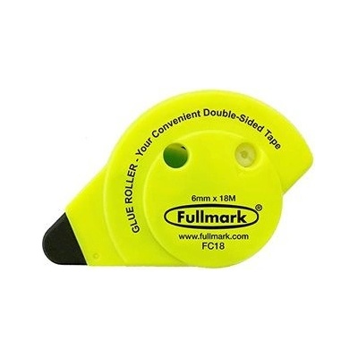 Fullmark Lepicí roller permanent, fluorescentní žlutý, 6 mm x 18 m