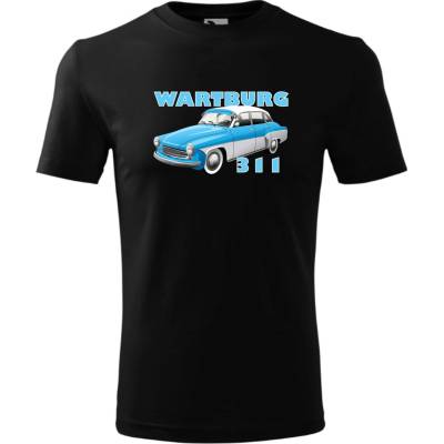 Tričko Wartburg 311 čierna