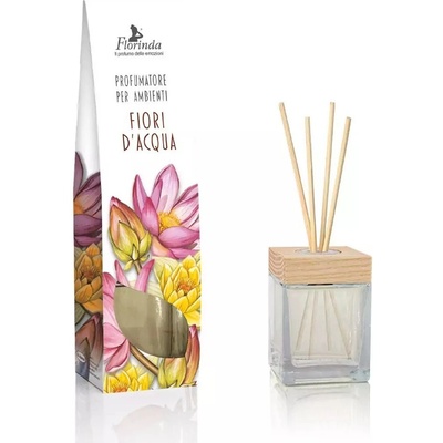 Florinda Vonný difuzér Fiori D´Acqua vodní květy + ratanové tyčinky 200 ml