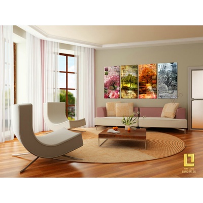 Obraz na plátne Four Seasons — Tom Loris | tetraptych - 120x60 cm