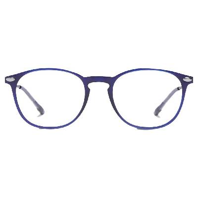 Alba Blue Light Blocking Glasses - Clear (Navy)