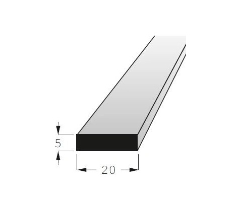 Hranolek 20x5mm, délka 100cm