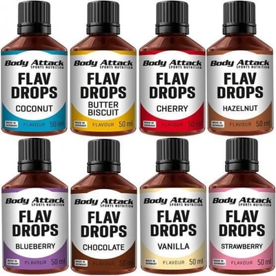 Body Attack Kapky Flav 50 ml tvarohový koláč