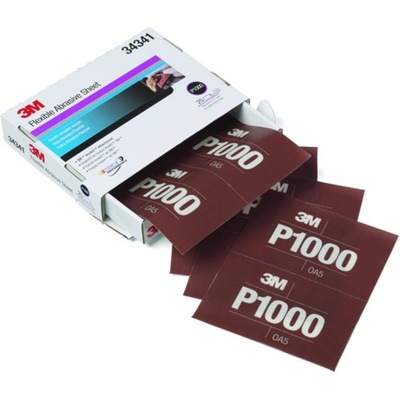 3M 34341 Flexibilný papier P1000 suchý zips 140x171 mm