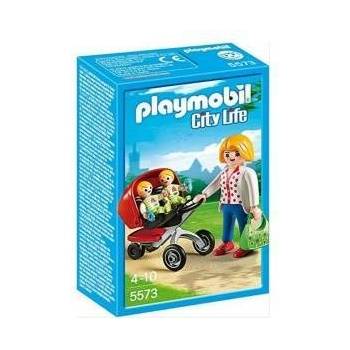 Playmobil Playset City Life Mama With Twin Cart Playmobil 5573