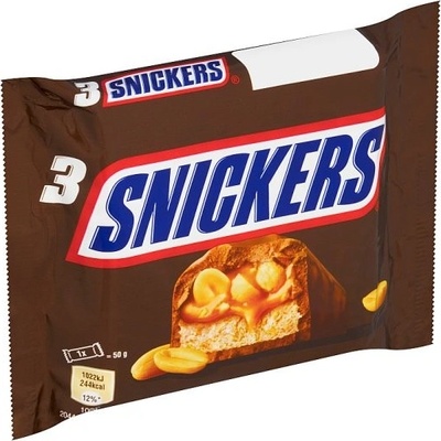 Snickers tyčinky 3 x 50g