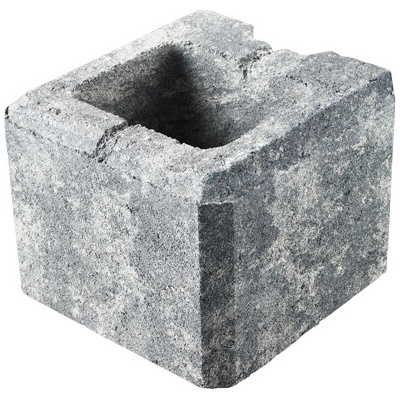 DITON Zdící tvarovka VISO Velikost: 20 x 20 x 15, Varianta: Viso koncový poloviční melír marmo, Povrch: standard