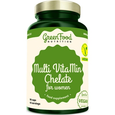 GreenFood Nutrition Multi VitaMin Chelát pro ženy 90 kapslí