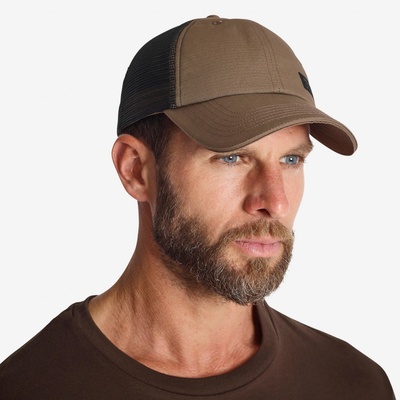 SOLOGNAC Odolná poľovnícka Trucker Patch béžová hnedá