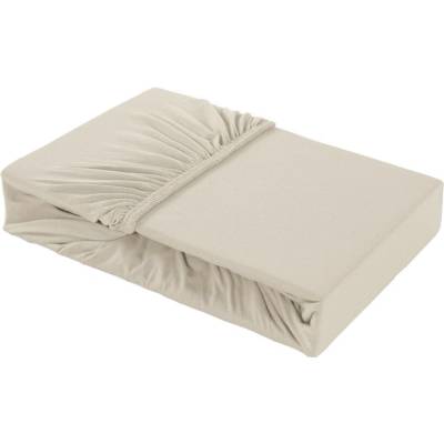 Klinmam Home bavlna napínací prostěradlo Elastan krémové 90-100x200