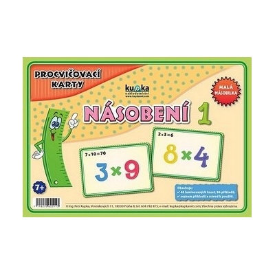 Procvičovací karty Násobení 1