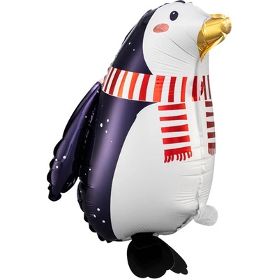 PartyDeco Fóliový balón Tučniak so šálom